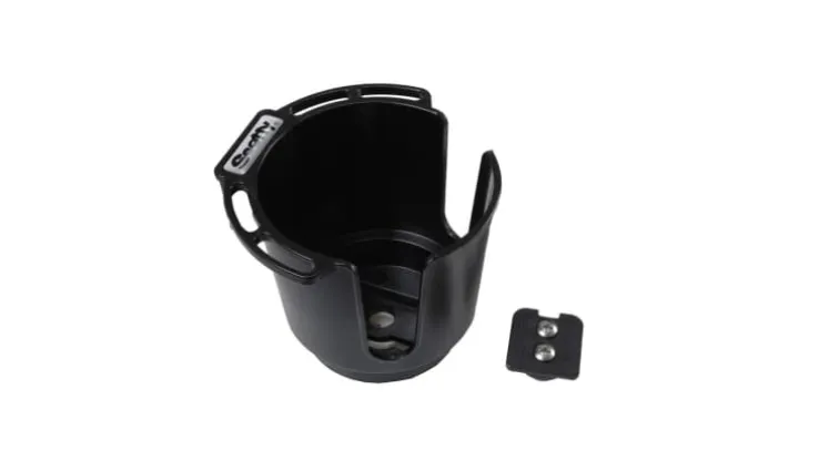 Scotty 311-BK Drink Holder w/Bulkhead Gunnel Mount